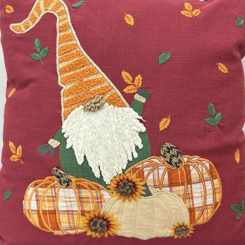Gnome Pumpkin Fall Pillow and Apple Cider Scented‎ Gnome decoration - Picture 4 of 12